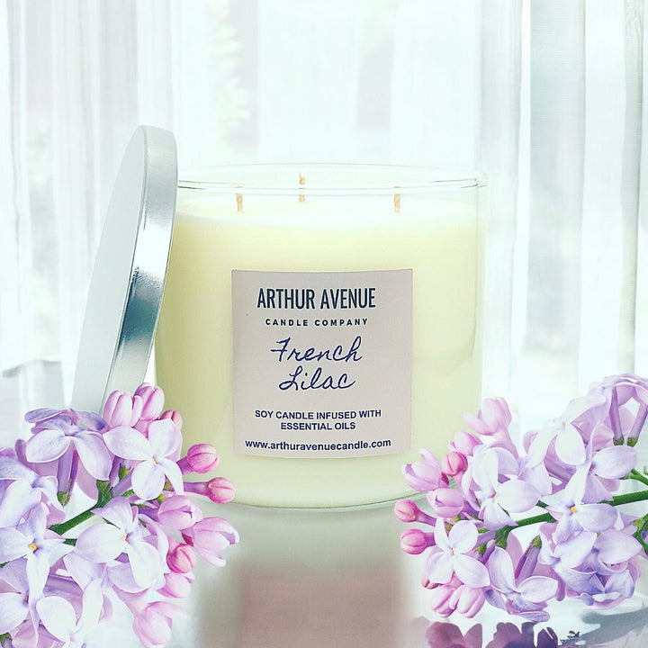 french lilac soy 3-wick candle