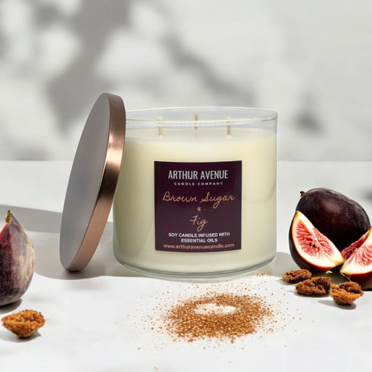 Brown Sugar & Fig 3-Wick