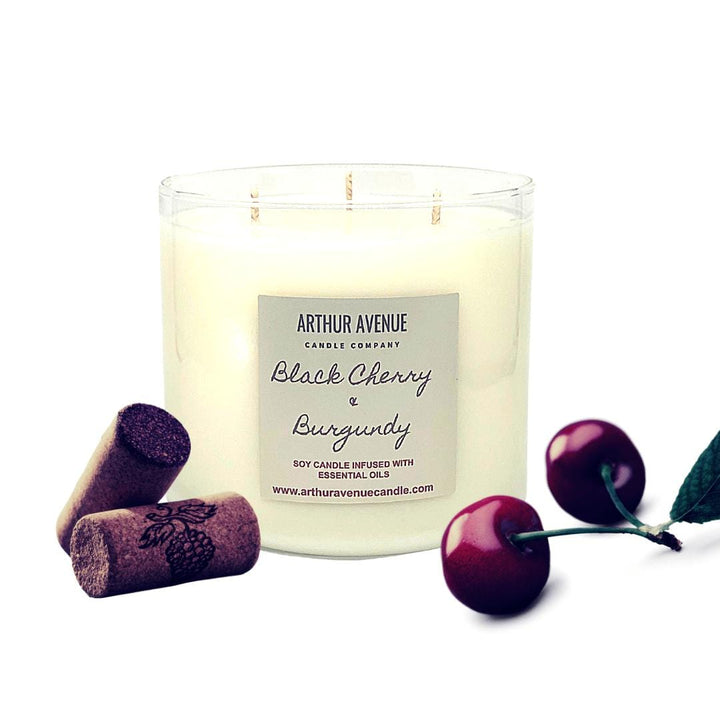 Black Cherry & Burgundy 3-Wick